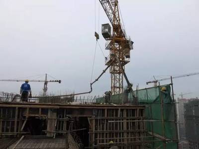 混凝土浇筑过程规范及塔吊使用要点